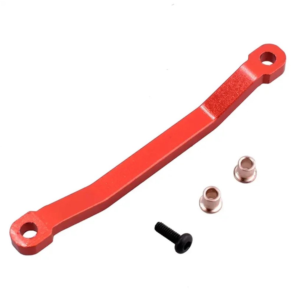 RC Upgrade Parts for HAIBOXING for HBX 2098B 1/24 RC Car Upgrades Parts Accessories Metal Stee Rod Tie Links Linkage Pull Rod(Red)