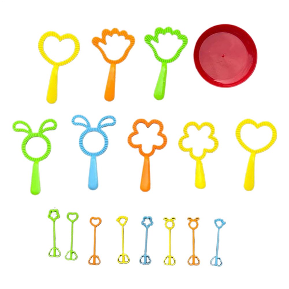 Bubble Wands for Creating Bubbles in the Shape of Flowers | 17 Piece Outdoor Game for Birthday Beach Picnic Party School Boy Girl Carnival Wedding