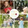 Bubble Wands for Creating Bubbles in the Shape of Flowers | 17 Piece Outdoor Game for Birthday Beach Picnic Party School Boy Girl Carnival Wedding view 4