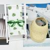 Accessories Set for 17cm Doll,Miniature Straw hat/Sunglasses/Wooden Folding Beach Chairs Compatible with Labubu 15cm/17cm Dolls,No Doll(A#3) view 4