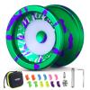 MAGICYOYO Professional Responsive Yoyo for Kids 8-12, V6 Locus Dual Function Yo Yo for Adults, Finger Spin Trick Yo-yo with Unresponsive Bearing, Bearing Tool, Case Bag, 12 Strings (Green Purple) view 1