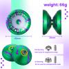 MAGICYOYO Professional Responsive Yoyo for Kids 8-12, V6 Locus Dual Function Yo Yo for Adults, Finger Spin Trick Yo-yo with Unresponsive Bearing, Bearing Tool, Case Bag, 12 Strings (Green Purple) view 4