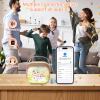 J&D Mini Karaoke Machine for Kids Adults, Portable Bluetooth Speaker with 2 Wireless Mics and Cat Sticker for Girls Boys Age 310 Birthday Gifts Princess Toys, Colorful LED, Green view 4