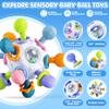 6 in 1 Baby Toys 6 to 12 Months, Montessori Toy for 1 Year Old, Infant Teething Toy Stacking Blocks Cups,Sorting Sensory Bin, Matching Egg Sensory Ball Educational Learning Gift for Toddlers Aged 1-3 view 2
