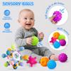 6 in 1 Baby Toys 6 to 12 Months, Montessori Toy for 1 Year Old, Infant Teething Toy Stacking Blocks Cups,Sorting Sensory Bin, Matching Egg Sensory Ball Educational Learning Gift for Toddlers Aged 1-3 view 4