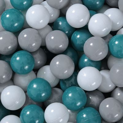 Realhaha Ball Pit Balls Kid Plastic Playball 2.15 50 Dark Green Gray White