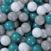 Realhaha Ball Pit Balls Kid Plastic Playball 2.15 50 Dark Green Gray White view 1