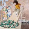 Realhaha Ball Pit Balls Kid Plastic Playball 2.15 50 Dark Green Gray White view 2