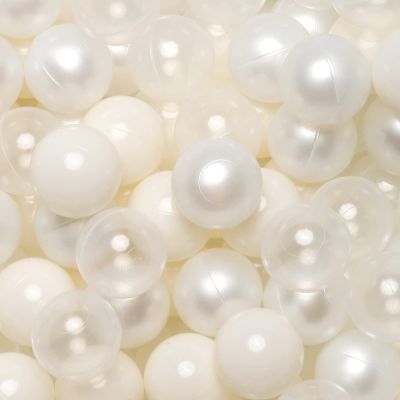 Realhaha Ball Pit Balls 200 Play Balls Plastic Balls for Baby Girls Toddlers Kids Play Tent Pool Playhouse Playpen Party Decoration, Beige