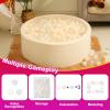 Realhaha Ball Pit Balls 200 Play Balls Plastic Balls for Baby Girls Toddlers Kids Play Tent Pool Playhouse Playpen Party Decoration, Beige view 2