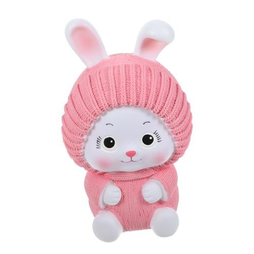Abaodam Cute Bunny Piggy Bank Unbreakable Saving Jar Adorable Cartoon Decor for Money Pot for Developing Saving Habits Present