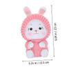 Abaodam Cute Bunny Piggy Bank Unbreakable Saving Jar Adorable Cartoon Decor for Money Pot for Developing Saving Habits Present view 2