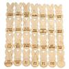 Cwmiibili Easter Kids Reward Bunny Tokens Easter Tokens Pocket Tokens, Wooden Easter Bunny Reward Tokens 28PCS view 1