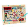 Kidicabs Wooden Magnetic Maze Board, Educational Traffic and Animal Theme Toy for Fine Motor Skills, Ages 3-5 Years view 1
