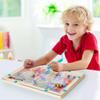 Kidicabs Wooden Magnetic Maze Board, Educational Traffic and Animal Theme Toy for Fine Motor Skills, Ages 3-5 Years view 2