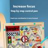 Kidicabs Wooden Magnetic Maze Board, Educational Traffic and Animal Theme Toy for Fine Motor Skills, Ages 3-5 Years view 4