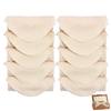 10-Pack Organic Cotton Baby Washcloths | Ultra-Soft Newborn Face Bath Towel - Reusable Baby Wipes for Delicate Skin Thin & Lightweight, Perfect for Babies, Kids, Toddlers, Infant (Stripes) view 1