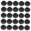 OSALADI 50Pcs Plastic Piggy Bank Bottom Plugs Round Stoppers for Plaster Doll Figurines Black Closure Inserts for Savings Boxes and Crafts view 1