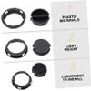 OSALADI 50Pcs Plastic Piggy Bank Bottom Plugs Round Stoppers for Plaster Doll Figurines Black Closure Inserts for Savings Boxes and Crafts view 4