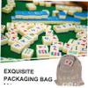 DECHOUS Majong Tile Storage Bag Portable Mahjong Organizing Bag Cloth Drawstring Holder view 4