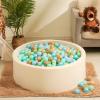 Realhaha Ball Pit Balls Baby Plastic Playpen Playballs 2.15 50 Green Blue view 3