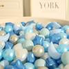 TRENDPLAY Star Ball Pit Balls 200-Piece Set: Vibrant Mix of Shapes - Mix Stars Shapes for Kids, Perfect for Parties, Playtime, Pearl Blue+Pearl Light Blue+Gray+White view 3