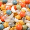 TRENDPLAY Star Ball Pit Balls 200-Piece Set: Vibrant Mix of Shapes - Mix Stars Shapes for Kids, Perfect for Parties, Playtime, Cream Orange+ Green+ Blue+ Clear view 4