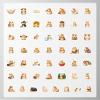 100Pcs Lovely Hamster Stickers Waterproof Hamster Sticker for Water Bottle Laptop Phone Cases Planner Skateboard Luggage Helmet Party Favor Decor Ideal for Adults Teens Teacher Rewards C48991G view 3