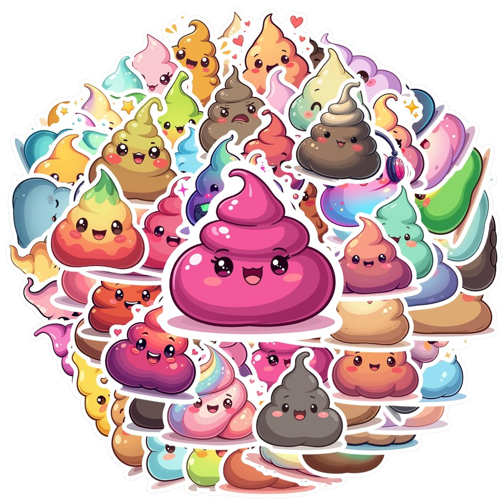 100Pcs Cartoon Stickers Waterproof Cartoon Sticker for Water Bottle Laptop Phone Cases Planner Skateboard Luggage Helmet Party Favor Decor Ideal for Adults Teens Teacher Rewards C49321G