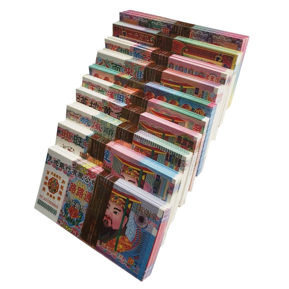 Angoily 1000sheets Heavenly Ghost Paper Offering Role-Playing Props for Ancestor