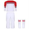 Eandarui Kids Unisex 2-Piece Cheerleading Team Uniform Dress Up School Activities Sport Meeting Cheer Outfits Type B Red 9-10 Years view 4