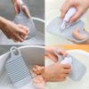 Cunlvyyds Mini Washboards Thicken Hand Washing Wash Board Handheld Washboard for Clean Laundry Cloths 2PCS Grey, Hand Washing Board view 3