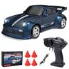 1:64 Mini RC Drift Car, 2.4GHz 4WD Remote Control Racing Vehicle, Desktop Mini RC Car for Adults, High Speed Micro Drifter Model (Blue) view 1