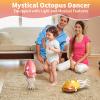 SWTOIPIG Interactive Dancing Octopus Toy, LED Light-Up Music Crawling Squid with Smart Obstacle Avoidance & Fishing Rod,Tummy Time Baby Toy, Musical Toy for 3 4 5 6 Year Old Boys and Girls(Red) view 2