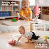 SWTOIPIG Interactive Dancing Octopus Toy, LED Light-Up Music Crawling Squid with Smart Obstacle Avoidance & Fishing Rod,Tummy Time Baby Toy, Musical Toy for 3 4 5 6 Year Old Boys and Girls(Red) view 3