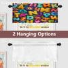 Batmerry Colorful Alphabet Kids Learning Aid Kitchen Curtains, Fun Typography Letter Art Window Treatments Blackout Valance Curtain for Living Room/Bathroom, 2 Pack 52X18 Inches view 4