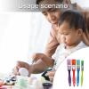 20Pcs Children Paint Brush Colorful Nylon Bristle Paint Brush for Kid Student Oil Acrylics Watercolor Gouache Painting view 2