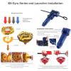 Battling Tops Metal Fusion Battle Gyro 8 Pcs BX Battling Tops Set Spinning Tops Brust BX Tops Toy with 2 Set BX Launchers Battlling Games Toys for Kids Children Boys Girls view 3