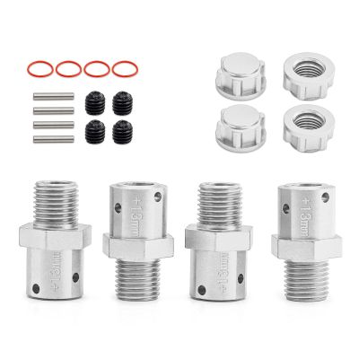 4PCS 13mm Aluminum Alloy Hex Adapter Replacement for ARRMA 1/8 6S Kraton Outcast Fireteam Typhon