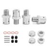 4PCS 13mm Aluminum Alloy Hex Adapter Replacement for ARRMA 1/8 6S Kraton Outcast Fireteam Typhon view 2