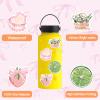 100pcs Pink Coquette Stickers Sage Green Aesthetic Sticker Bow Girly Stickers for Girl Pink and Sage Green Party Favors Vinyl Waterproof Sticker view 3