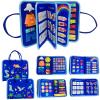 ailov Montessori Toys Busy Board for Girl Boy Christmas Birthday Gifts for Grandkids, Preschool Sensory Learning Toys for Kids, Felt Quiet Book Blue Dinosaur, Travel Toy Educational Activities view 1
