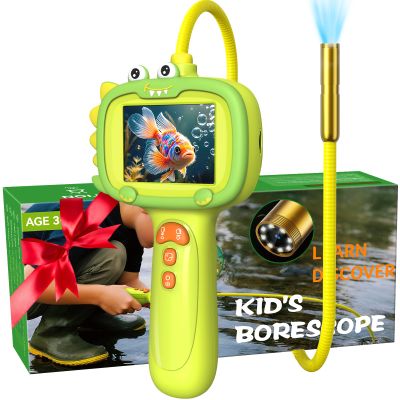 Daxiongmao Borescope Camera with Light for Kids | STEM Science Educational Toy for 3 4 5 6 7 8 9 10 Years Old Boys & Girls | Birthday Gift for Outdoor Adventures & Nature DiscoveryGreen