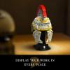 Givenni Roman Centurion Helmet Building Set, Build and Display, Collectible Roma Home Dcor, Gift Idea for Classic Ancient Rome Fans (596PCS) view 2