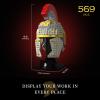 Givenni Roman Centurion Helmet Building Set, Build and Display, Collectible Roma Home Dcor, Gift Idea for Classic Ancient Rome Fans (596PCS) view 3