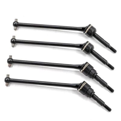 Compatible with Traxxas for Slash for Rustler for Stampede for Hoss for VXL 4X4 1/10 RC Car 4Pcs Steel Front and Rear Drive Shaft CVD RC Transmission Shaft