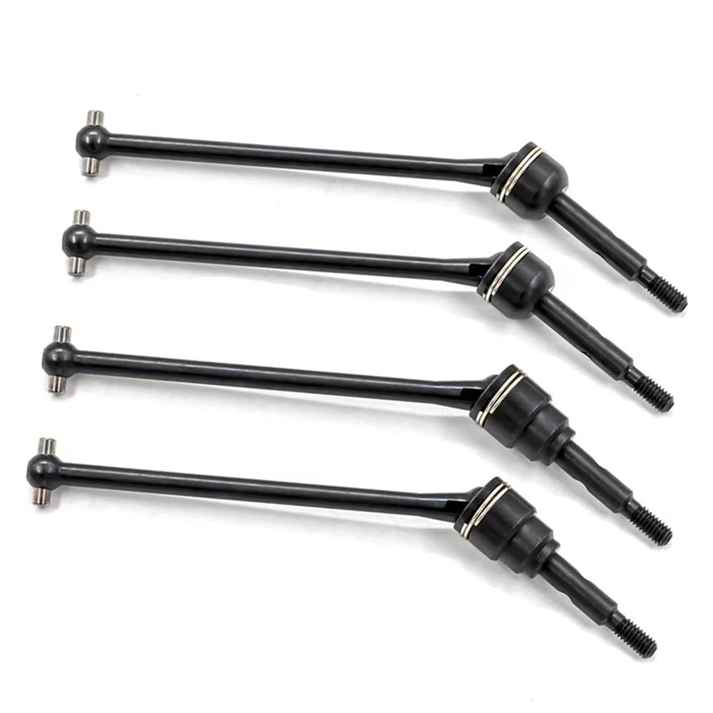 Compatible with Traxxas for Slash for Rustler for Stampede for Hoss for VXL 4X4 1/10 RC Car 4Pcs Steel Front and Rear Drive Shaft CVD RC Transmission Shaft