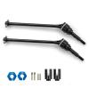 Compatible with Traxxas for Slash for Rustler for Stampede for Hoss for VXL 4X4 1/10 RC Car 4Pcs Steel Front and Rear Drive Shaft CVD RC Transmission Shaft view 3