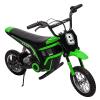 Takywep Electric Dirt Bike for Kids 8-12, 14.29 MPH,350W Motorbike for Kids, 24 V Motorcycle with 3-Speed Modes, 13.7 Miles Long-Range, Green view 1