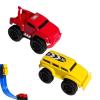 Evstyr Magnetic Wall Climbing Toy Car, Emboadlie Car Toy Wall Climbing, Cars That Drive on Walls and Ceiling, Magnetic Levitation Inertia Climbing Wall Toy Car (Red+Yellow) view 1